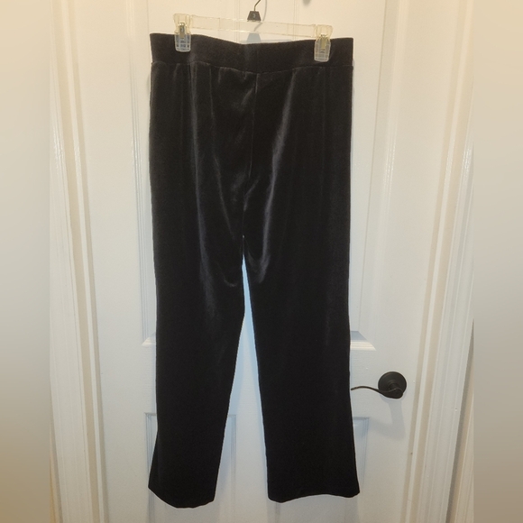 Lauren Ralph Lauren black velour pants. *299.8 - Picture 2 of 6